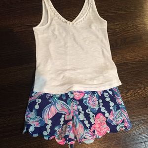 Lilly Pulitzer Scalloped Shorts